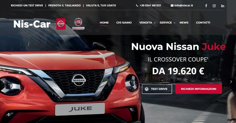Nuova sito Nis-Car Online